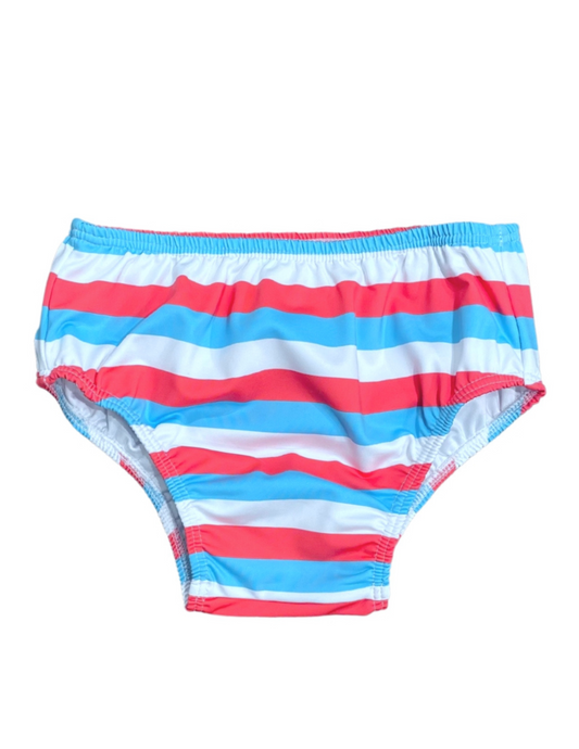 Sammy Diaper Cover, Patriotic Stripe