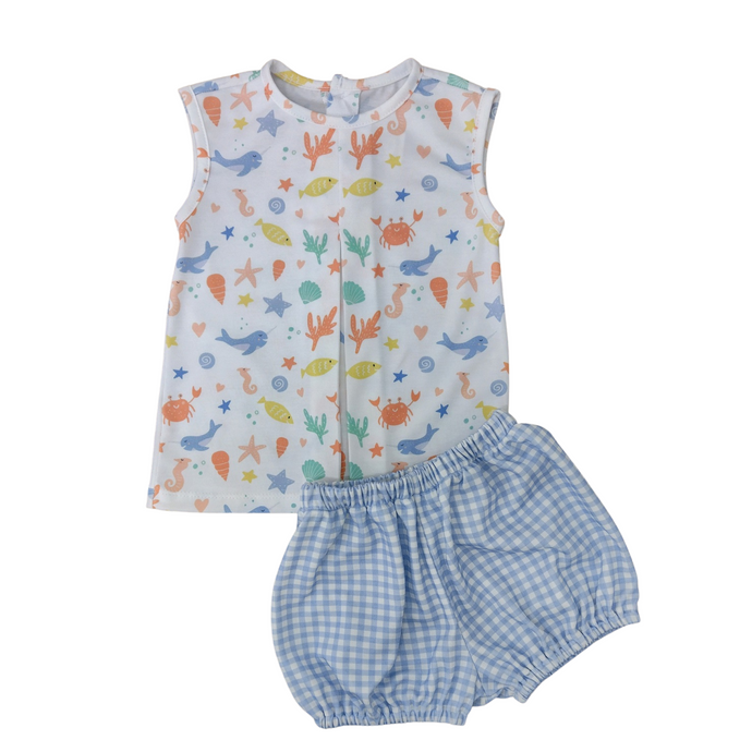Rory Diaper Set, Sea Print