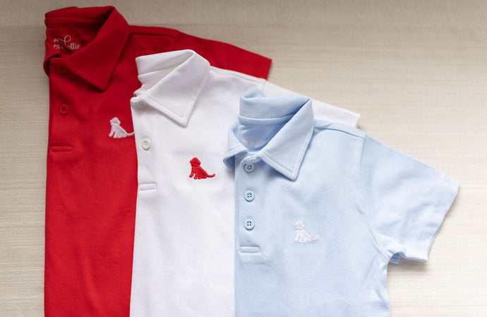 Red Polo with White Puppy Basics