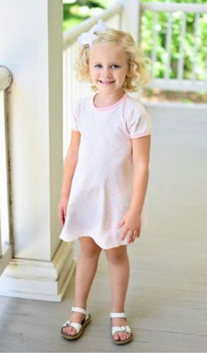 Play Dress, Pink Basketweave