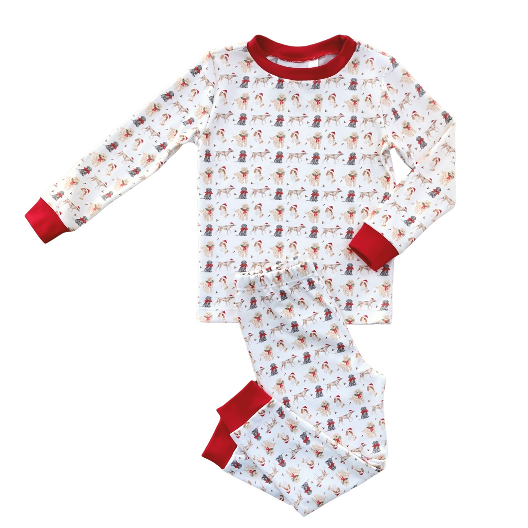 Boys Two Piece Jammies, Christmas Puppy