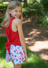 Athleisure Tie Back Top, Red