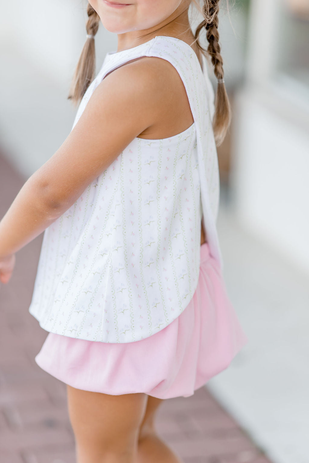 Sammy Knit Bloomer/Banded Short Set, Bluebells