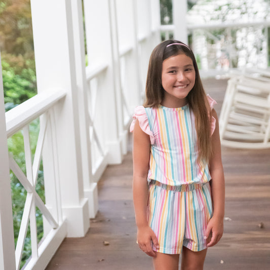 Stripe Riley Romper