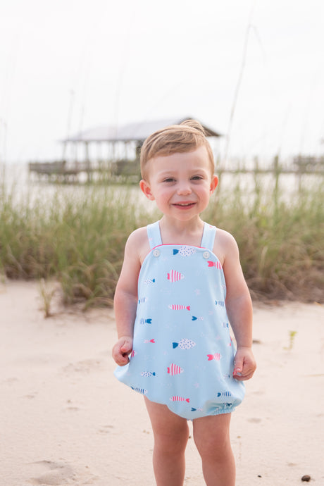 Louie Bubble in Fish Print