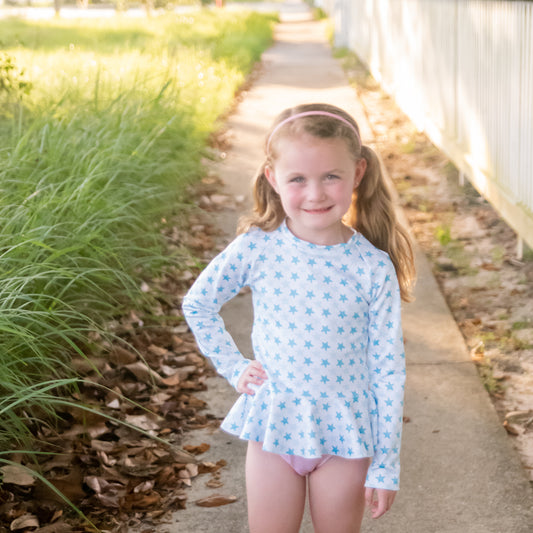 Poppy Peplum Starfish Print Swim