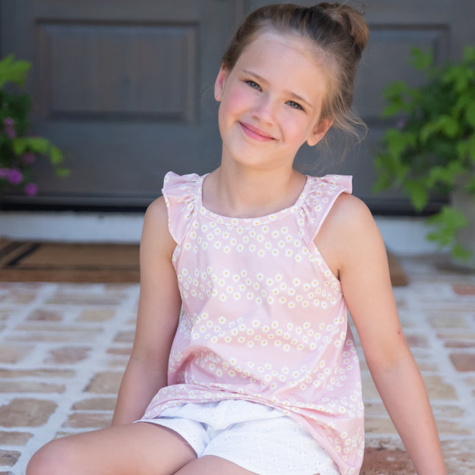 Sloane Short Set, Daisy Print