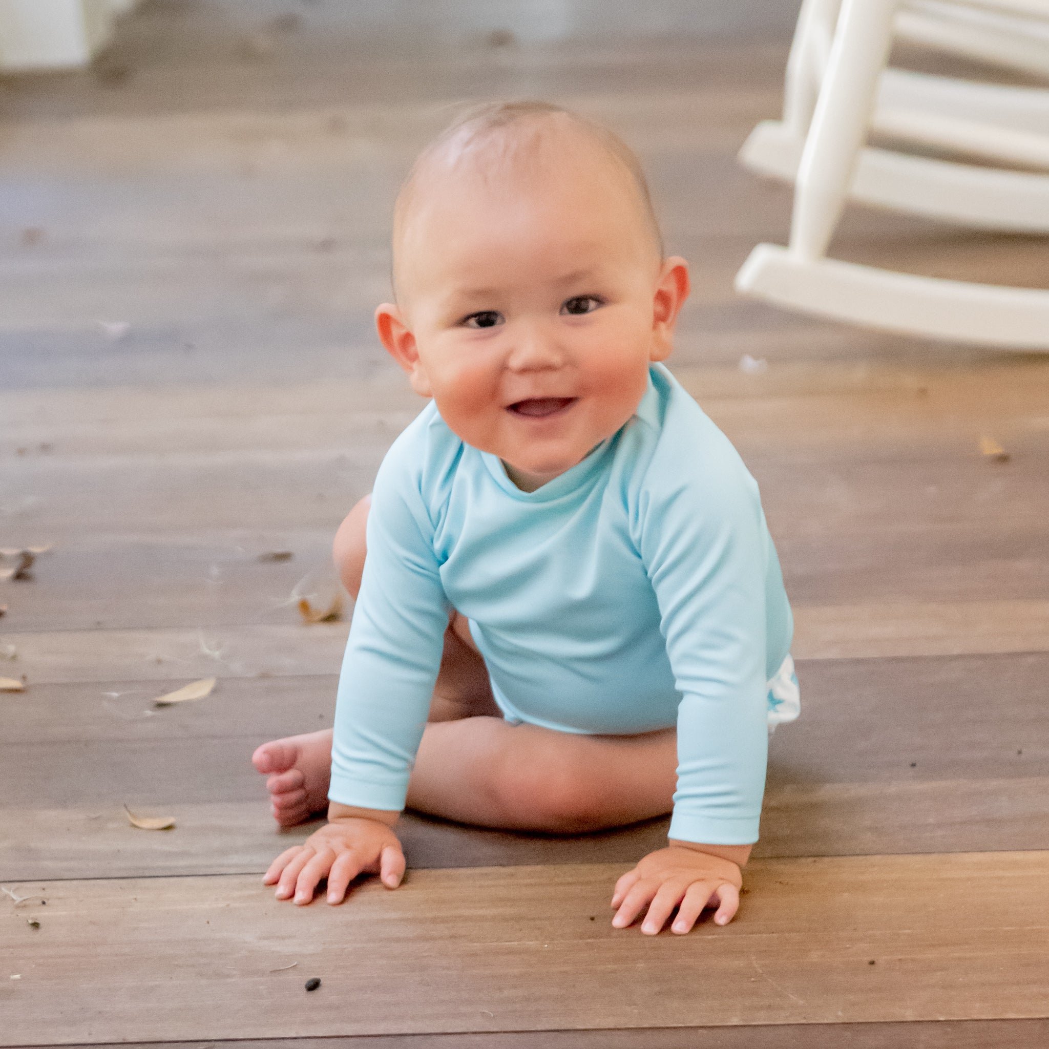 Light Blue Rash Guard James and Lottie INC