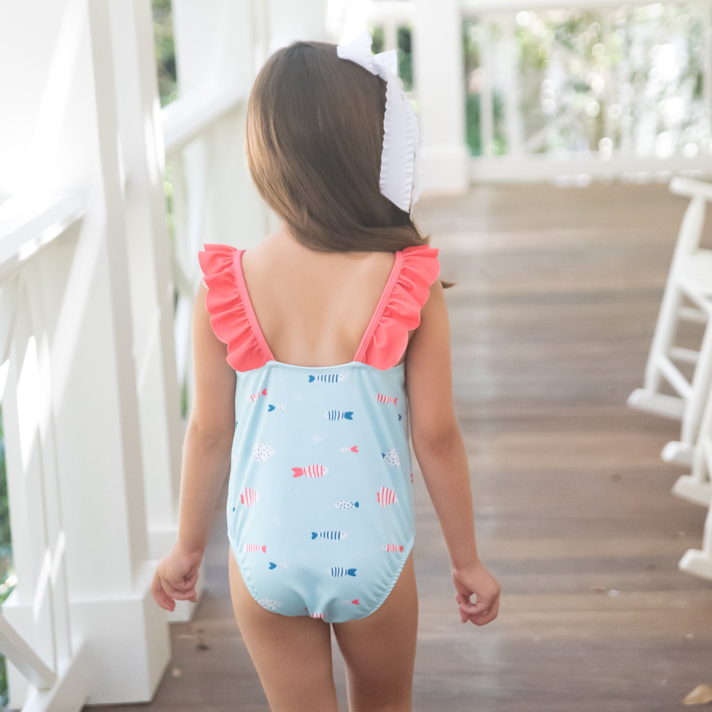 Frances One Piece Swim, Fish