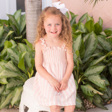 Mary Dress, Pink Stripe Gauze