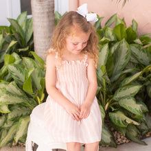 Mary Dress, Pink Stripe Gauze