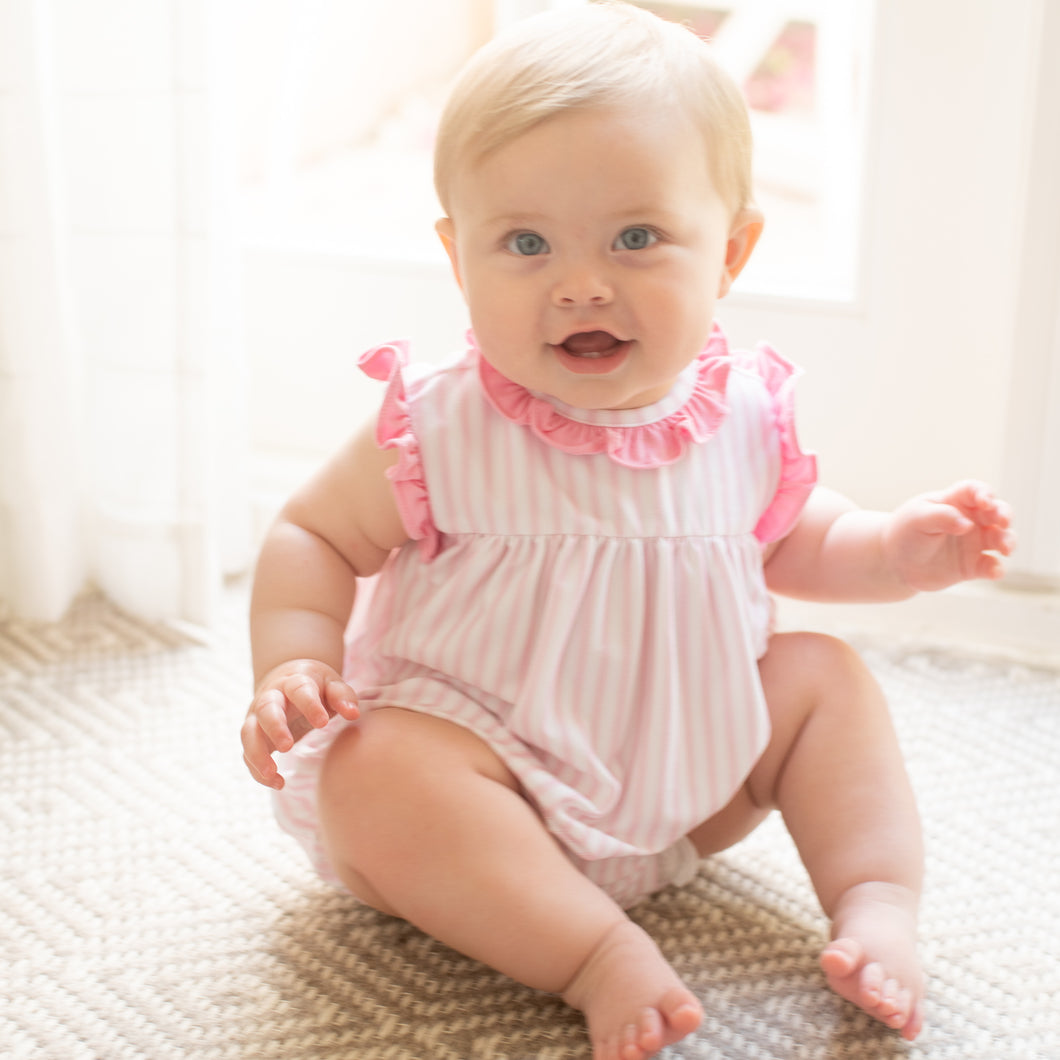 Rosie Knit Bubble, Pink Stripe