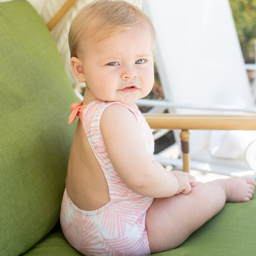 Maggy Swim, Pink Palm (Ready to Ship)