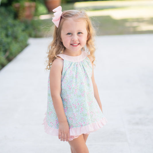 Tally Tie Bloomer/Banded Short Set, Floral