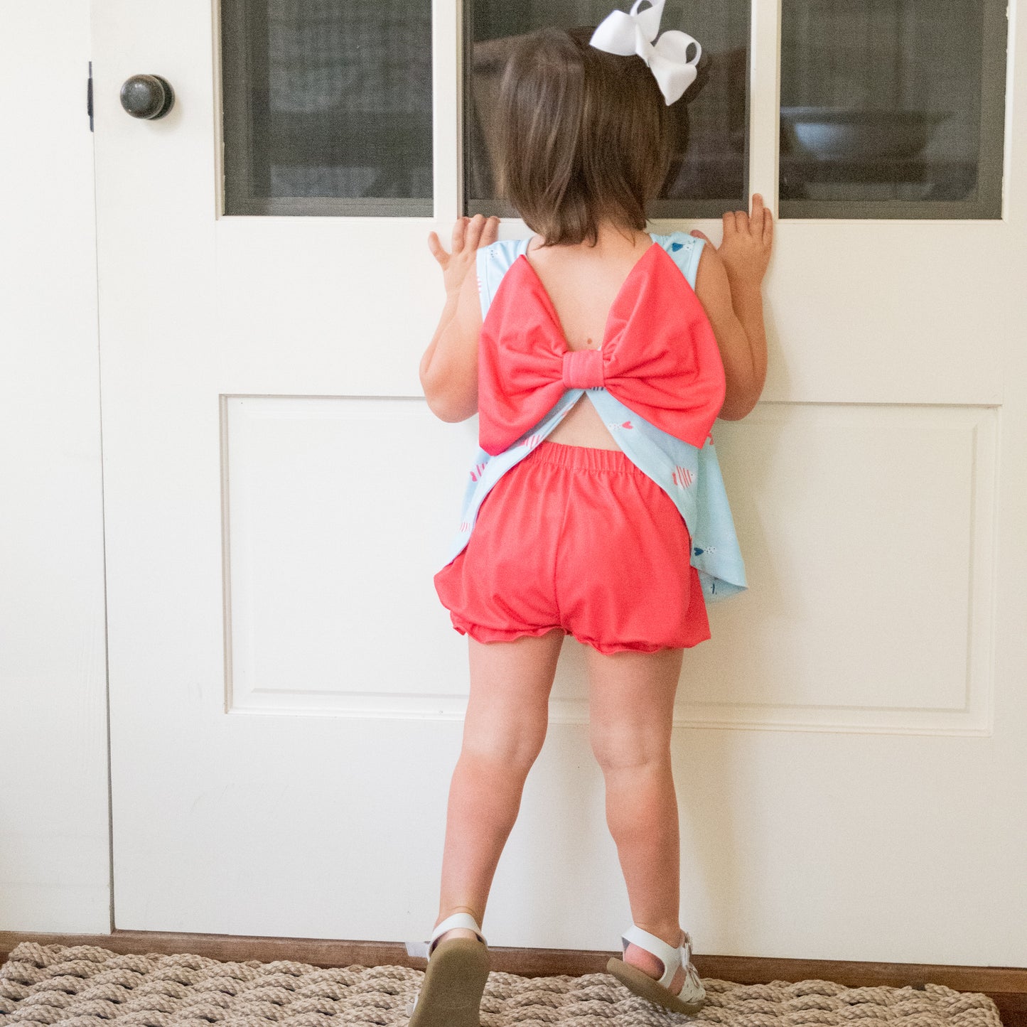 Lottie Bloomer/Banded Short Set, Fish
