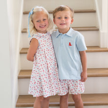 Penny Pleat Dress with Collar, Airplane