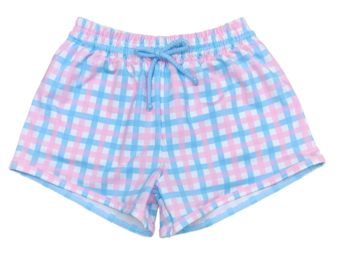 James Swim, Pink and Blue Check