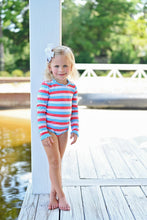 Leighton Rash Guard Swim, Patriotic Stripe
