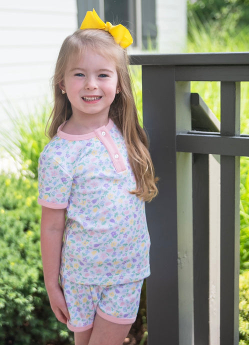 Two Piece Short Jammies, Full Bloom