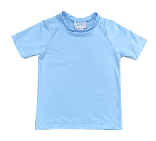 Sammy Swim Short Sleeve Rash Guard, Blue