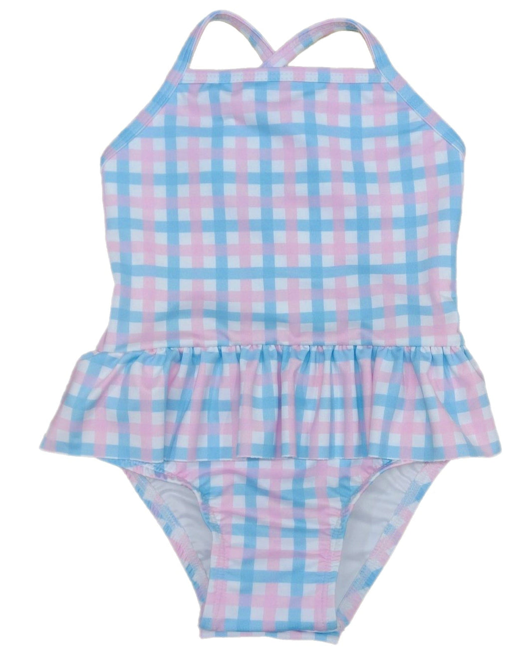 Lainey Swim, Pink and Blue Check