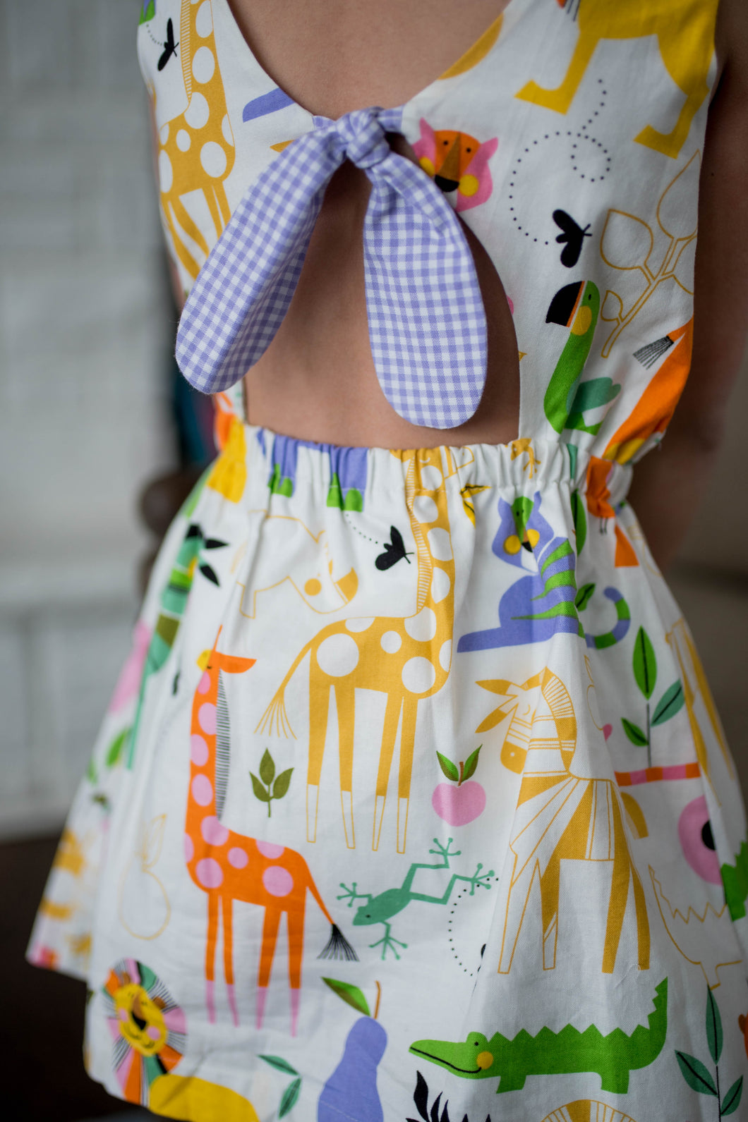 Kristin Knot Dress, Zoo- Dreamers Collection