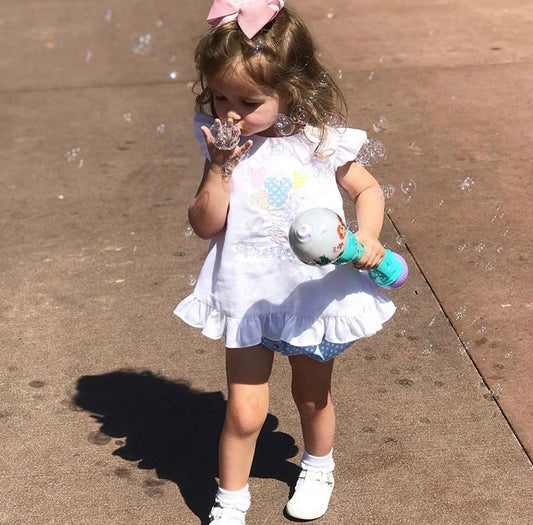 Mae Swing Bloomer Set Flutter Sleeve, Balloons- Dreamers Collection