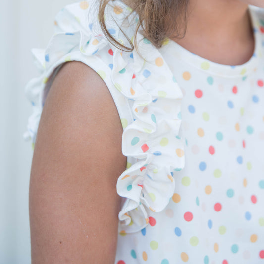 Lennon Knit Dress, Multi Dot