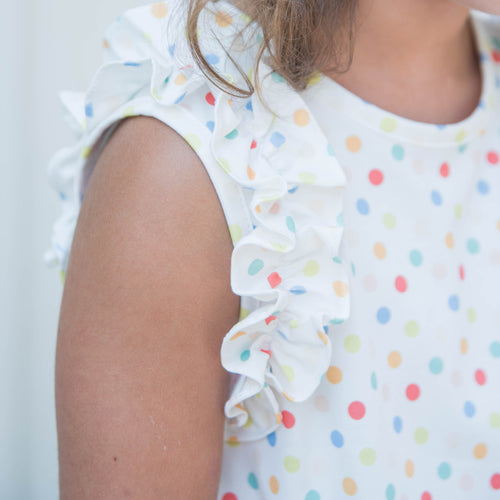 Lennon Knit Dress, Multi Dot