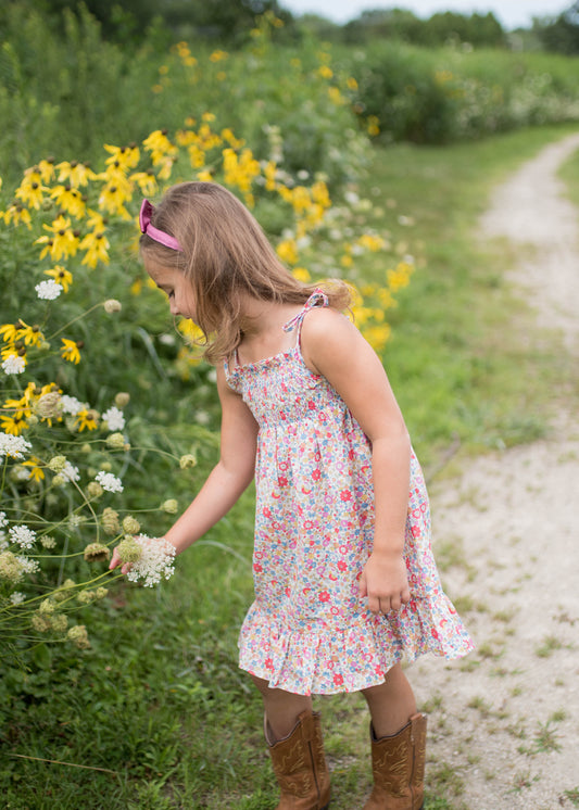 Libby Smocked Floral Dress