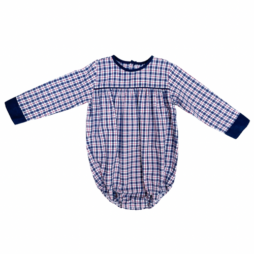 Brooks Bubble, Blue Plaid (Ready to Ship)