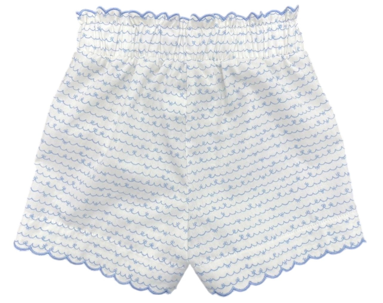 Isabella Short Set, Blue Bow