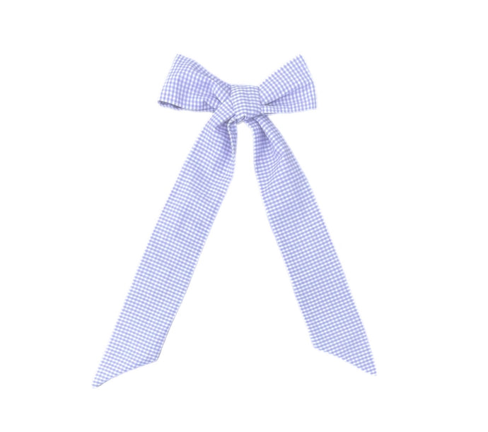 Purple Gingham Bow