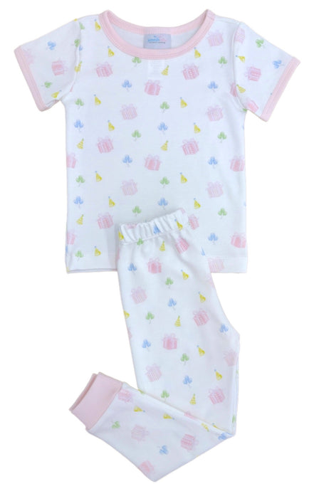 Birthday Print Knit Two-Piece Jammies