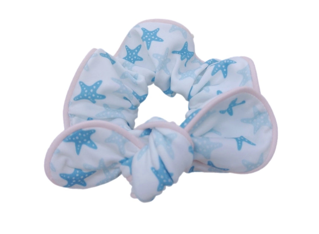 Starfish Print Scrunchie