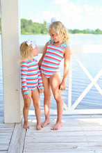 Leighton Rash Guard Swim, Patriotic Stripe