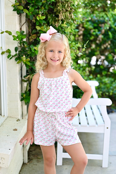 Daphne Romper, Cherry