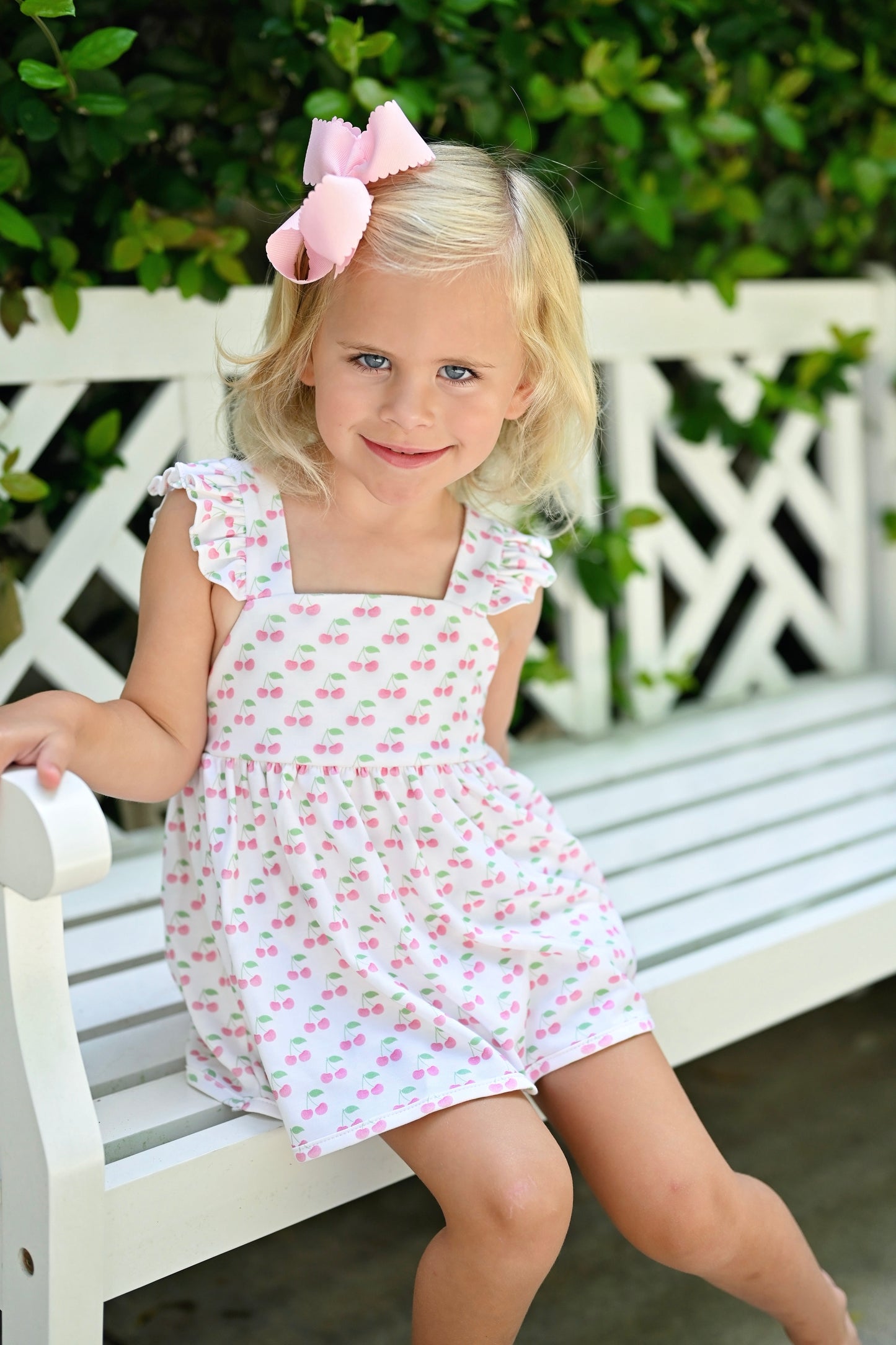 Kiley Bloomer/Banded Short Set, Cherry