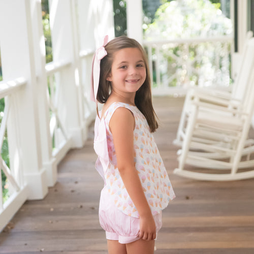 Lottie Bloomer/Banded Short Set, Ice Cream