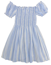Caroline Dress, Blue Stripe