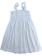 Mary Dress, Aqua Stripe