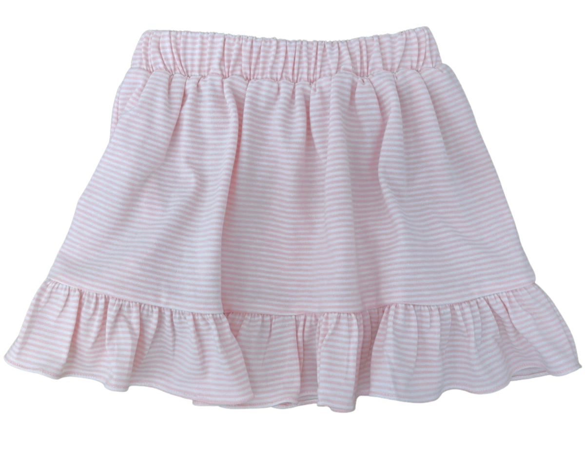 Pink Stripe Skirt and Shirt Set