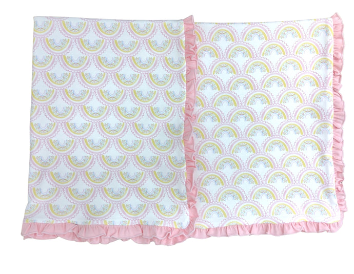 Crib blanket, Rainbow