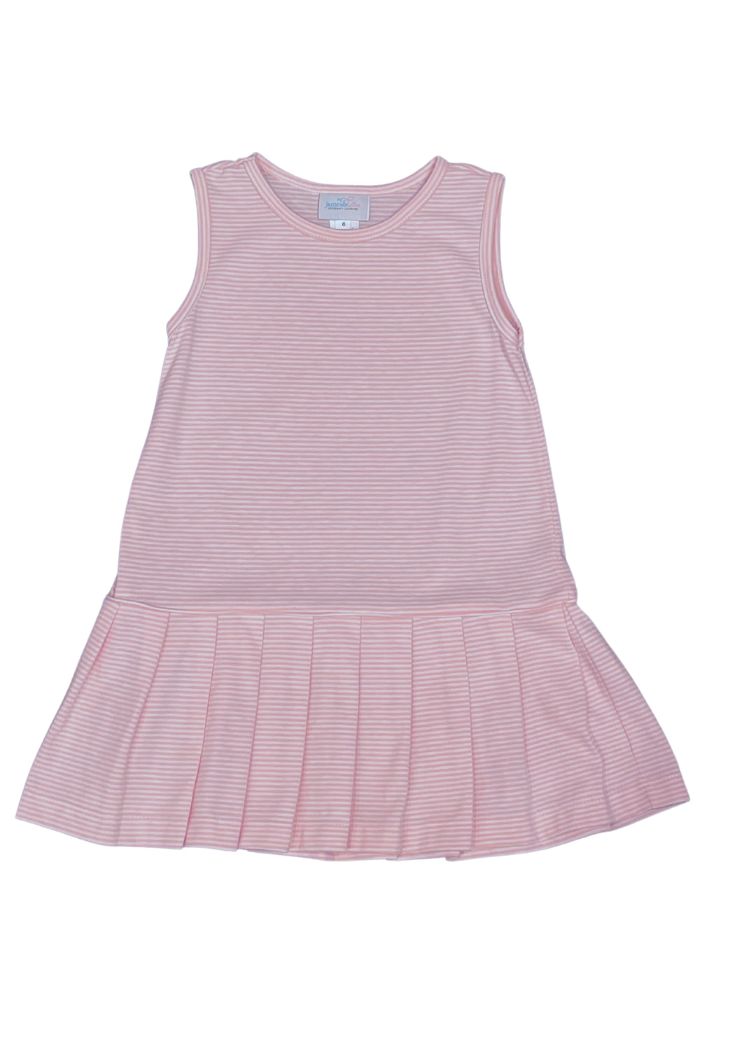 Vivi Tennis Dress, Pink Stripe