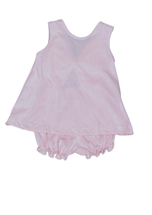 Lottie Bloomer/Banded Short Set, Pink Stripe