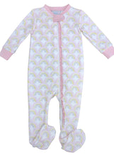Rainbow Print Zip-Up Jammies