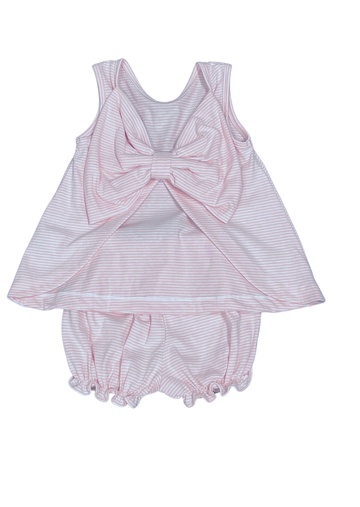 Lottie Bloomer/Banded Short Set, Pink Stripe