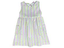 Maisy Dress, Pastel Stripe