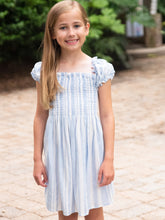 Caroline Dress, Blue Stripe