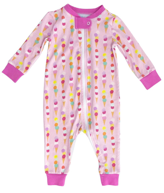 One Piece Zip Up, Ice Cream Knit